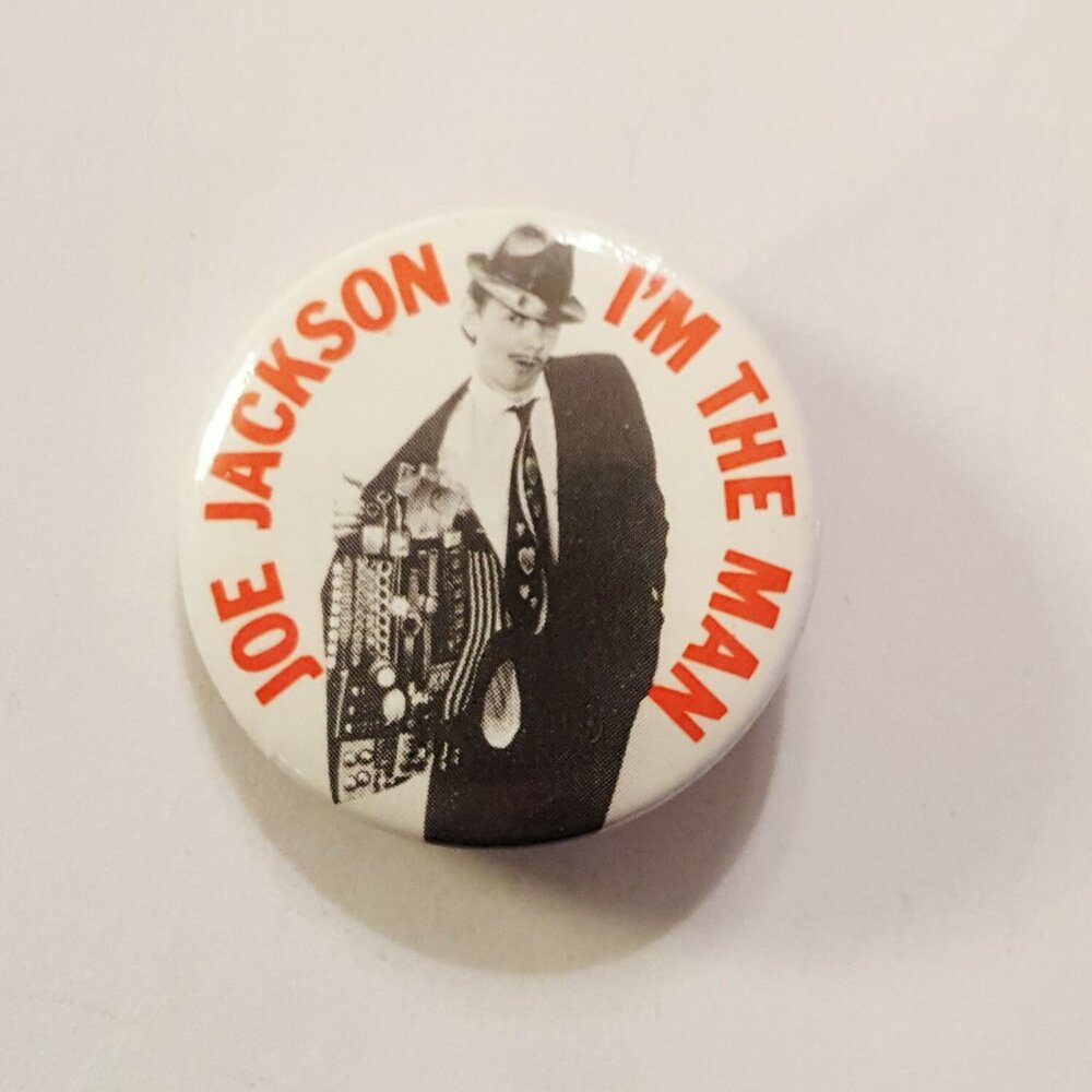 JOE JACKSON Pinback Button I'm The Man Vintage 1979 A&M Records  New Wave UK